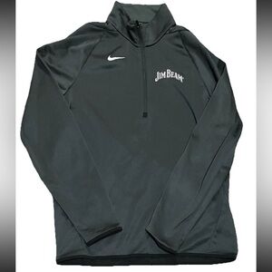 Nike Men's Gray Jacket Jim Bean Golf Pullover Whiskey Brand Corporate